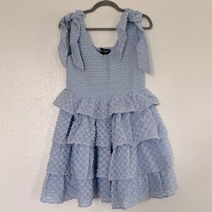 Light blue cupcake style dress, size XL